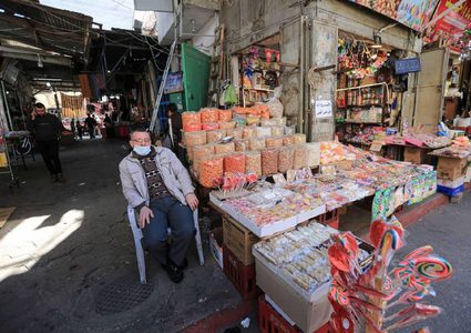 جانب من اجواء مدينة غزة خلال شهر رمضان