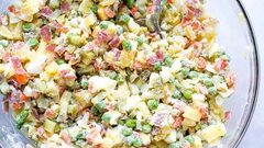 مكونات سلة الخضراوات الروسية وطريقة تحضيرها