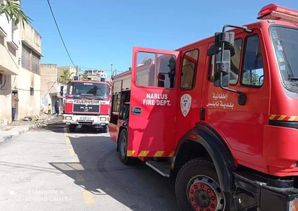 وفاة أم وأطفالها الثلاثة في قرية صرة غرب نابلس إثر حريق في المنزل