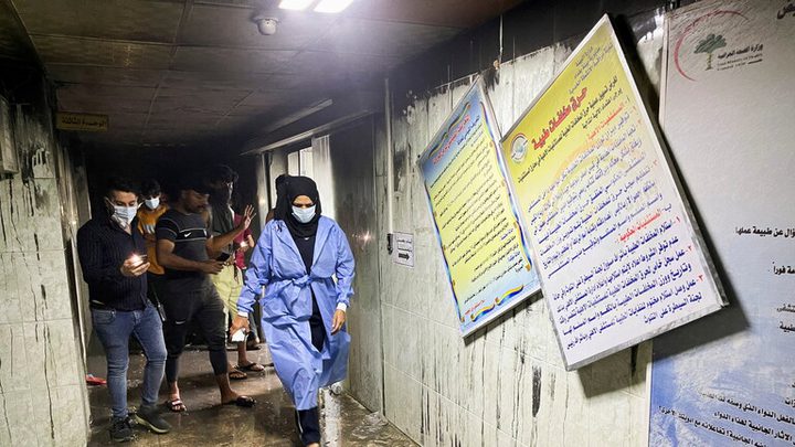 ارتفاع حصيلة ضحايا حريق مستشفى ابن الخطيب إلى 82 قتيلا