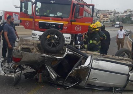 إصابة خطيرة بحادث طرق قرب الطيبة