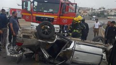إصابة خطيرة بحادث طرق قرب الطيبة