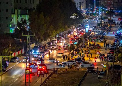 منطقة شارع الديشة بمدينة طولكرم في ليالي شهر رمضان المبارك