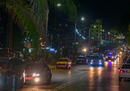 منطقة شارع الديشة بمدينة طولكرم في ليالي شهر رمضان المبارك