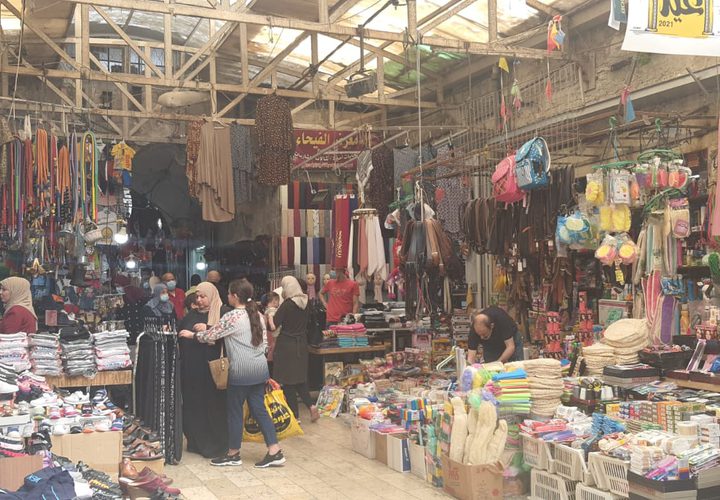 أسواق مدينة نابلس قبيل عيد الفطر