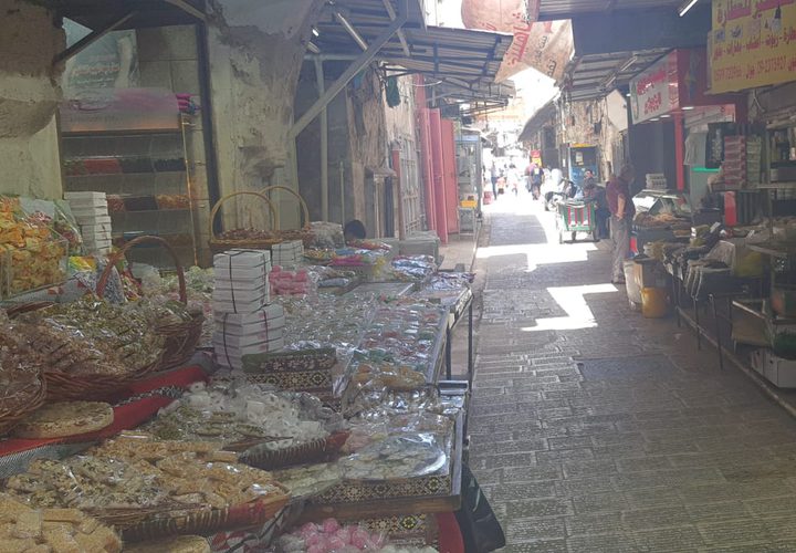 أسواق مدينة نابلس قبيل عيد الفطر