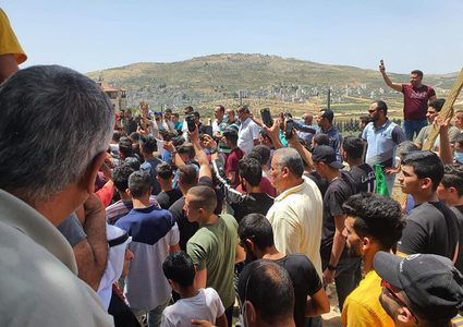 تشييع جثمان الشـهيد سعيد عودة في قرية أودلا