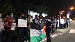 تظاهرة طلابية في حيفا رفضاً لتهجير حي الشيخ جراح