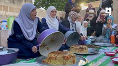 إفطار المبعدين عن المسجد الأقصى المبارك في طريق المجاهدين بالقدس