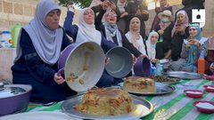 إفطار المبعدين عن المسجد الأقصى المبارك في طريق المجاهدين بالقدس