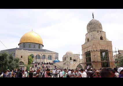 صلاة الجمعة الأخيرة من رمضان في المسجد الأقصى