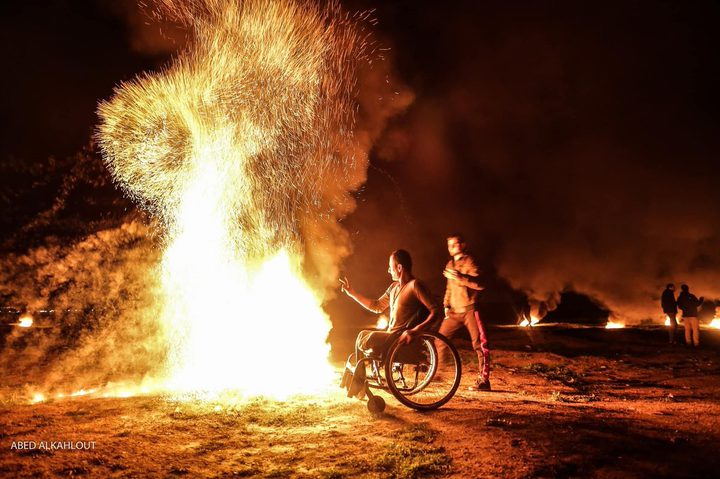 استمرار فعاليات الارباك الليلي شرق غزة لليوم الثاني على التوالي