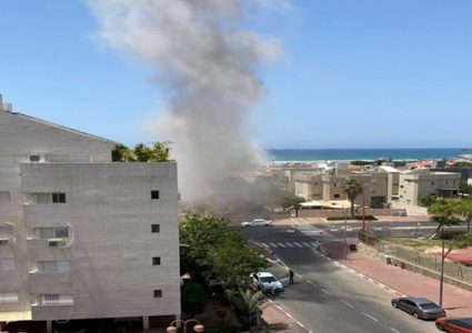 6 اصابات في قصف المقاومة الفلسطينية لعسقلان وأسدود