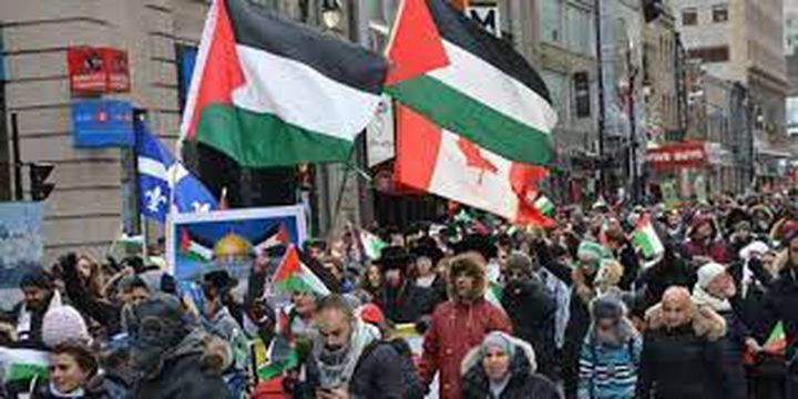 تظاهرات في عدد من دول العالم ضد عدوان الاحتلال ضد شعبنا