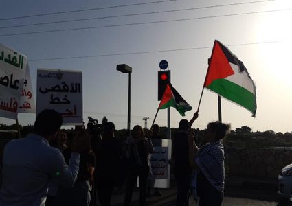 الداخل المحتل يخرج في مسيرات حاشدة نصرة للقدس وغزة