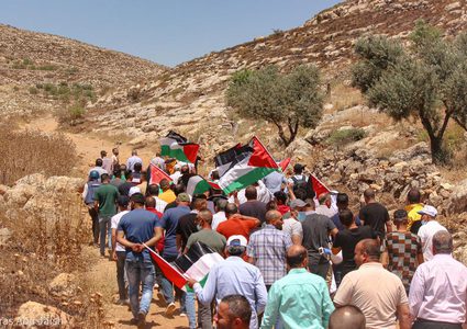 اصابات بالرصاص الحي والمطاط في مسيرة بيت دجن الأسبوعية