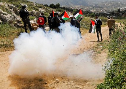 إصابات خلال مواجهات مع الاحتلال في بيت دجن شرق نابلس