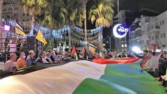 مسيرة إنطلقت في مدينة نابلس نصرة لغزة وأهلها