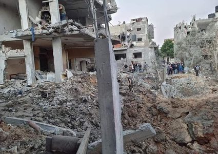 الدمار الذي خلفه القصف "الاسرائيلي" للمنازل في بيت حانون