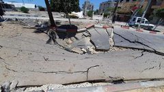 آثار الدمار الذي خلفه عدوان الاحتلال المتواصل على قطاع غزة