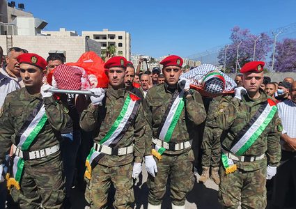 تشييع الشهيدين عصايرة وحمدان بمراسم عسكرية