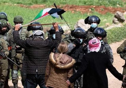 مستوطنون يهاجمون عينابوس ويشعلون النار في أراضي زراعية جنوب نابلس