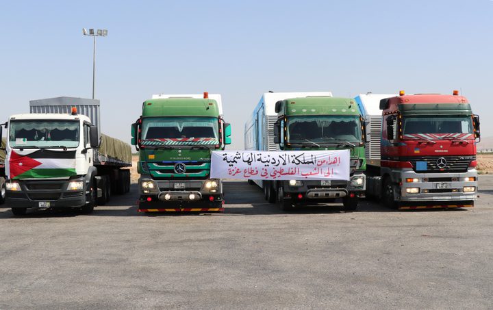 العاهل الأردني يوجه بإرسال قافلة مساعدات طبية أردنية إلى غزة