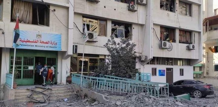 وزيرة الصحة تدين قصف الاحتلال لمبنى الوزارة بغزة