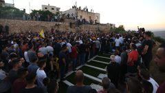 تشييع جثمان الشهيد محمد حميد في بيت عنان بالقدس