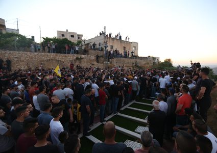 تشييع جثمان الشهيد محمد حميد في بيت عنان بالقدس