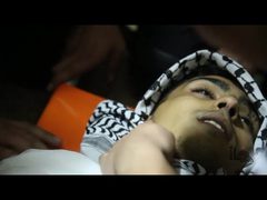 تشييع جثمان الشهيد عبيدة جوابرة بمخيم العروب