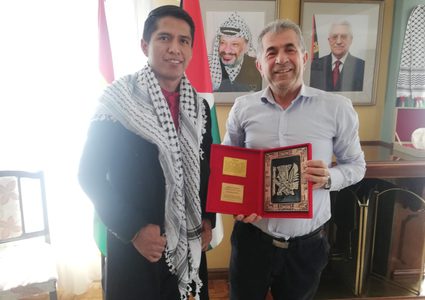 السفير العلواني يطلع رئيس مجلس الشيوخ البوليفي على عدوان الاحتلال