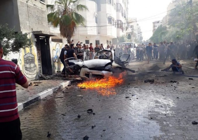 شهيدان في استهداف سيارة في الصفطاوي شمال غزة