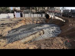 آثار قصف الاحتلال لمنطقة الصفطاوي في جباليا شمال غزة