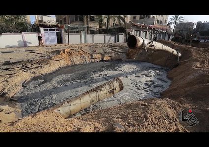 آثار قصف الاحتلال لمنطقة الصفطاوي في جباليا شمال غزة