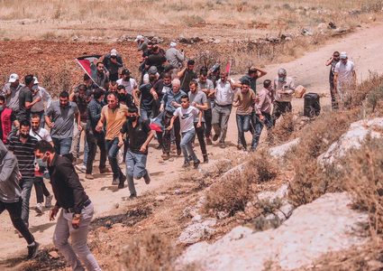 مسيرة بيت دجن الأسبوعية احتجاجًا على إقامة بؤرة استيطانية