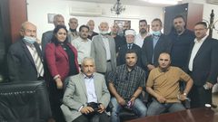 وفد من مفوضية التعبئة والتنظيم بحركة فتح يزور المفتي محمد حسين