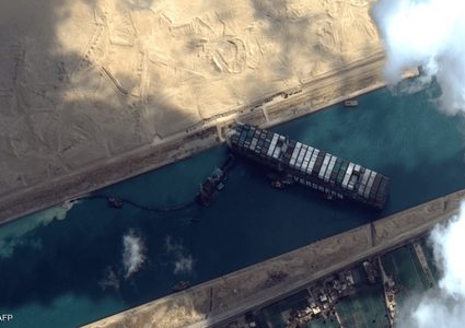 قناة السويس ترفض مبلغ التعويض عن خسائرها في جنوح السفينة العملاقة