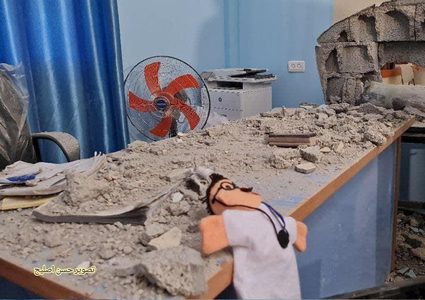 اّثار عدوان الاحتلال الأخير على بعض مدارس غزة