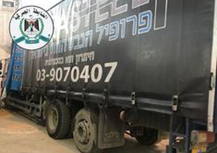 الضابطة الجمركية تضبط أكثر من 12 طن طن حديد  مستوطنات في جنين