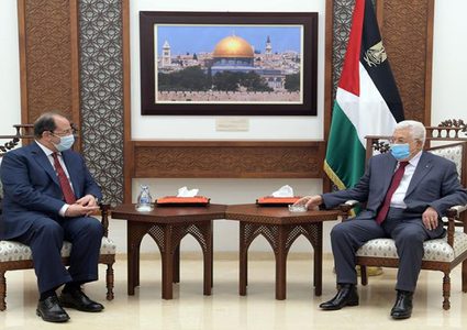 الرئيس عباس يستقبل رئيس جهاز المخابرات العامة المصرية