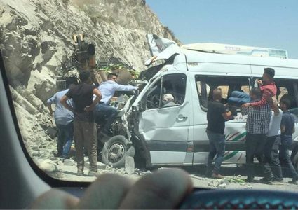 وفاتان وخمس إصابات بحادث سير شرق نابلس