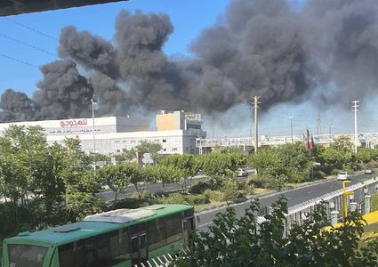 24 اصابة بحريق في مصنع للمواد الغذائية في إيران