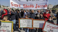 مسيرة دعم وإسناد لأهالي حي الشيخ جراح