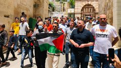 وقفة أمام الحرم الإبراهيمي رفضا لمنع الاحتلال إصلاح مكبرات الصوت