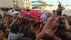 تشييع جثمان الشهيد حمايل إلى مثواه الأخير