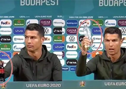 رونالدو يغضب "كوكاكولا" والأخيرة تخسر أسهمها بسبب تصرفه