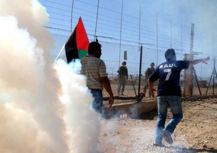 إصابات خلال قمع الاحتلال لتظاهرة سلمية في نعلين