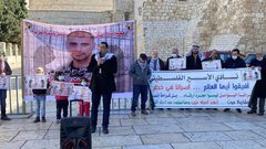 "فتح" تنظم وقفة جماهيرية اسنادا للقدس والأسير الغضنفر