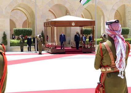 ‏الرئيس يجتمع مع العاهل الأردني ويبحثان آخر التطورات الياسية